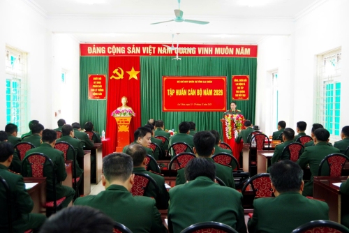 Bộ Chỉ huy Quân sự tỉnh tập huấn cán bộ năm 2026