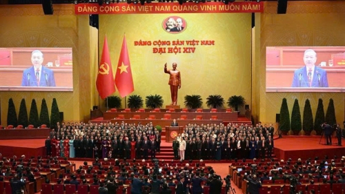 Ban Chấp hành Trung ương khóa XIV ra mắt Đại hội