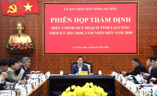 Phiên họp thẩm định điều chỉnh quy hoạch tỉnh Lai Châu thời kỳ 2021-2030, tầm nhìn đến năm 2050