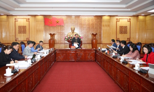 Hội nghị thông qua dự thảo Báo cáo kết quả giám sát đối với Đảng ủy UBND tỉnh