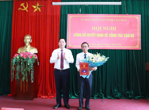 Hội nghị công bố Quyết định của Chủ tịch UBND tỉnh về công tác cán bộ