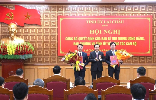Hội nghị công bố quyết định của Ban Bí thư Trung ương Đảng và Ban Thường vụ Tỉnh ủy về công tác cán bộ
