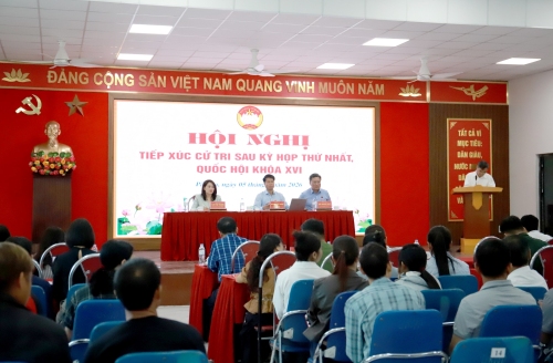 Đoàn đại biểu Quốc hội tỉnh tiếp xúc cử tri sau Kỳ họp thứ nhất, Quốc hội Khóa XVI tại xã Pắc Ta