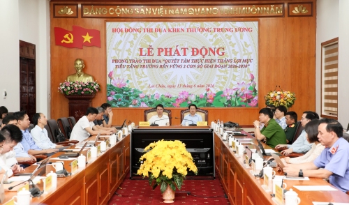 Lễ phát động phong trào thi đua “Quyết tâm thực hiện thắng lợi mục tiêu tăng trưởng bền vững 2 con số giai đoạn 2026-2030”