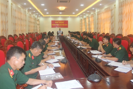 Đồng chí Nguyễn Khắc Chử, Bí thư Tỉnh ủy, Bí thư ĐUQS tỉnh kết luận Hội nghị
