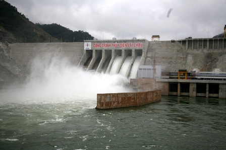 Công trình thủy điện Lai Châu (ảnh: KK)
