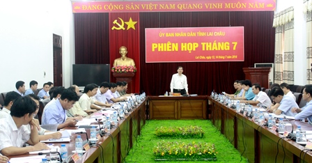Đồng chí Đỗ Ngọc An - Phó Bí thư Tỉnh ủy, Chủ tịch UBND tỉnh  phát biểu chỉ đạo Phiên họp