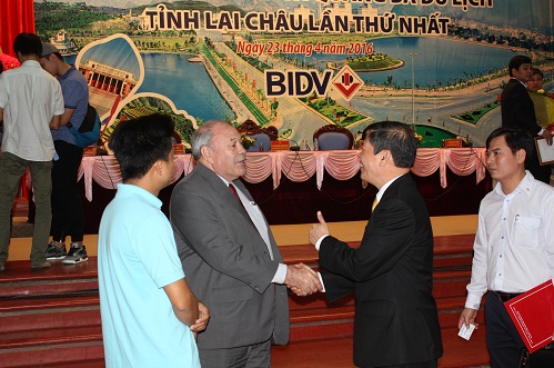 Đồng chí Đỗ Ngọc An - Phó Bí thư Tỉnh ủy, Chủ tịch UBND tỉnh gặp gỡ các nhà đầu tư