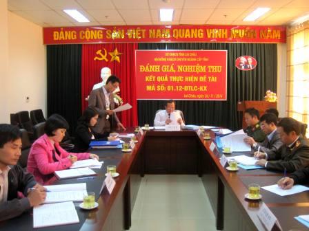 Quang cảnh buổi họp đánh giá của Hội đồng KH-CN chuyên ngành cấp tỉnh