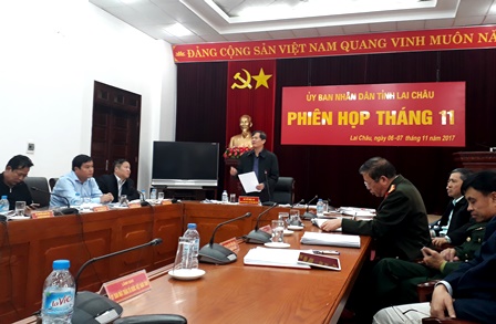 Đồng chí Đỗ Ngọc An, Phó Bí thư Tỉnh ủy, Chủ tịch UBND tỉnh  chủ trì phiên họp