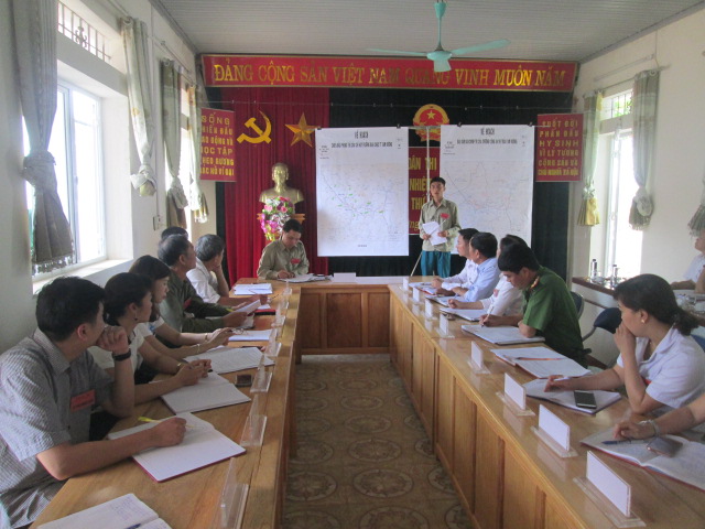 Cấp ủy chính quyền xã thị trấn Tam Đường thực hành diễn tập phần cơ chế