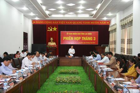 Đồng chí Đỗ Ngọc An - Phó Bí thư Tỉnh ủy, Chủ tịch UBND tỉnh  phát biểu kết luận phiên họp