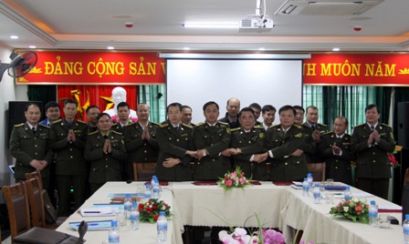 Lãnh đạo Chi cục Kiểm lâm 4 tỉnh: Lai Châu, Lào Cai, Yên Bái, Hà Giang đã ký kết Kế hoạch thực hiện Quy chế phối hợp năm 2019