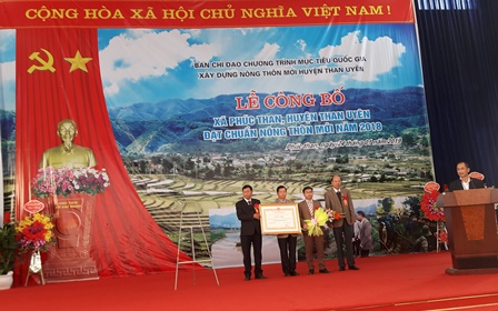 Lễ Công bố xã Phúc Than, huyện Than Uyên đạt chuẩn nông thôn mới 2018