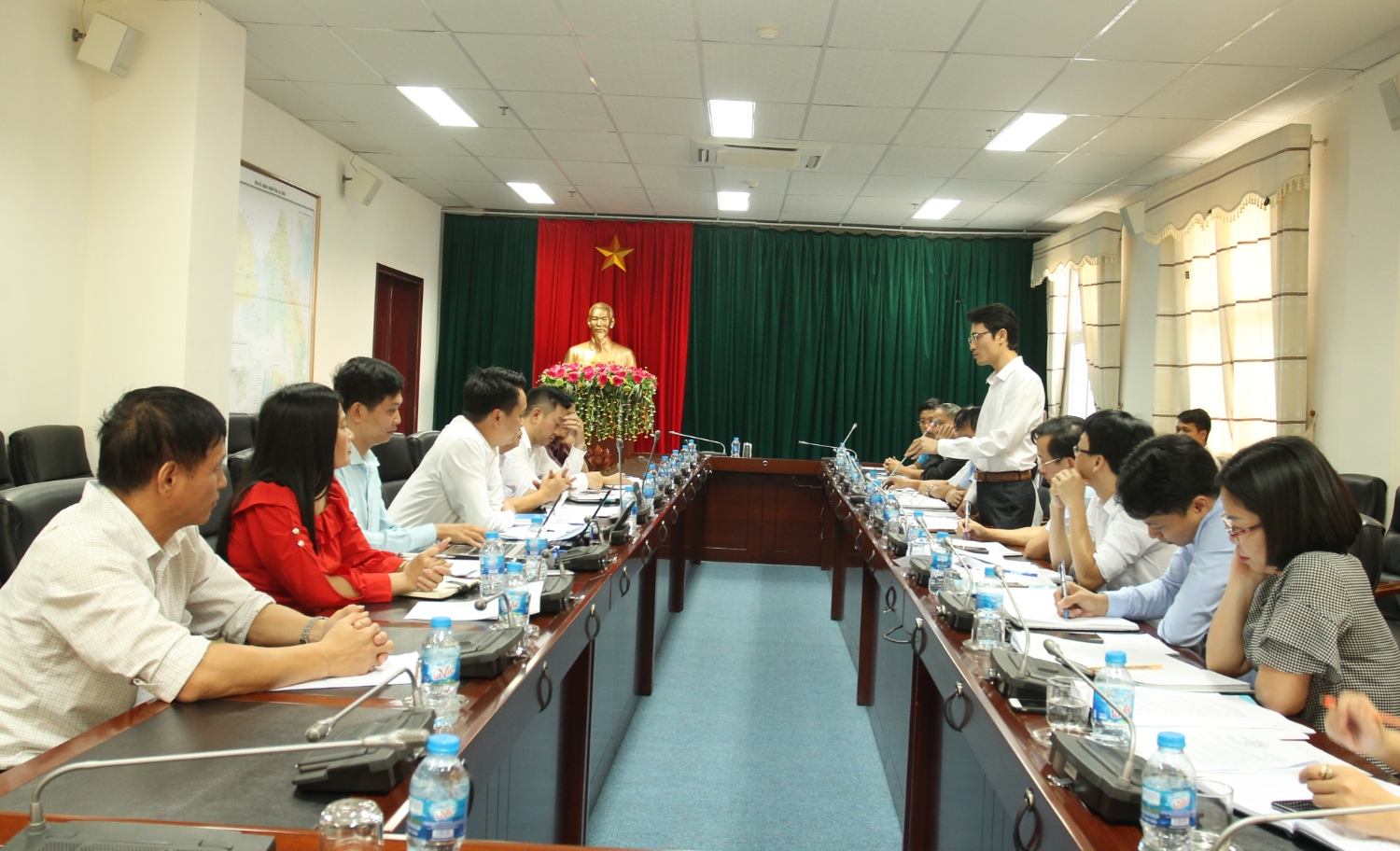 Đ/c Hà Trọng Hải - TUV, Phó Chủ tịch UBND tỉnh phát biểu tại buổi làm việc
