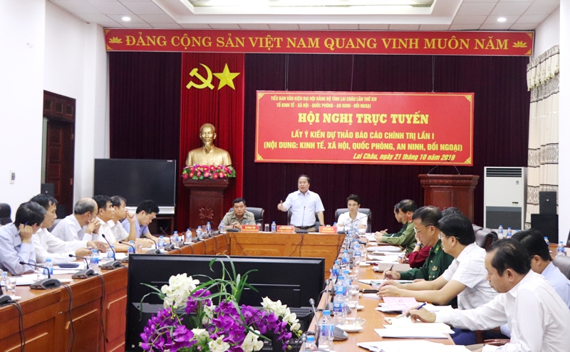 Đ/c Tống Thanh Hải - UVBTVTU, Phó Chủ tịch Thường trực UBND tỉnh kết luận hội nghị