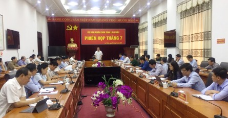 Đồng chí Trần Tiến Dũng - Phó Bí thư Tỉnh ủy, Chủ tịch UBND tỉnh phát biểu kết luận Phiên họp
