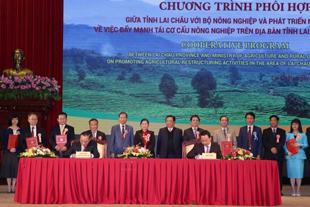 UBND tỉnh Lai Châu và Bộ Nông nghiệp và Phát triển Nông thôn ký biên bản ghi nhớ hợp tác giai đoạn 2021 - 2026