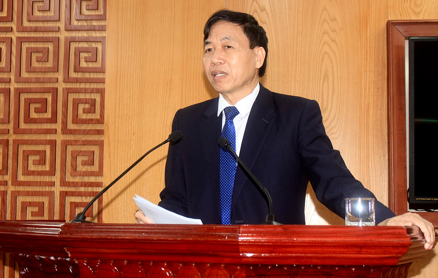 Đồng chí Lê Văn Lương - Phó Bí thư Thường trực Tỉnh ủy phát biểu chỉ đạo tại Hội nghị tổng kết công tác tuyên giáo năm 2022; triển khai nhiệm vụ trọng tâm năm 2023