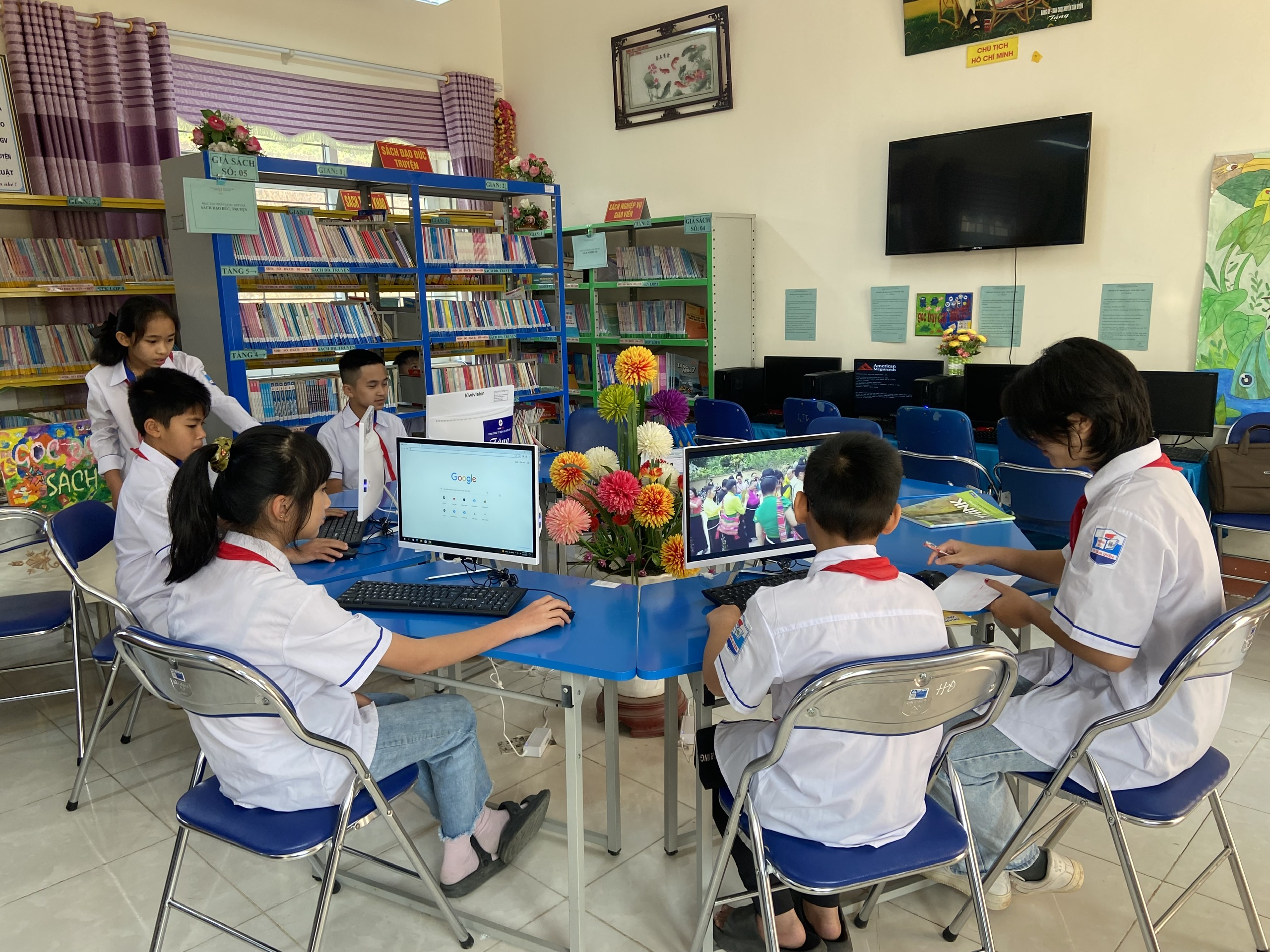 Trường THCS thị trấn Tân Uyên chú trọng ứng dụng công nghệ thông tin, đổi mới phương pháp dạy và học