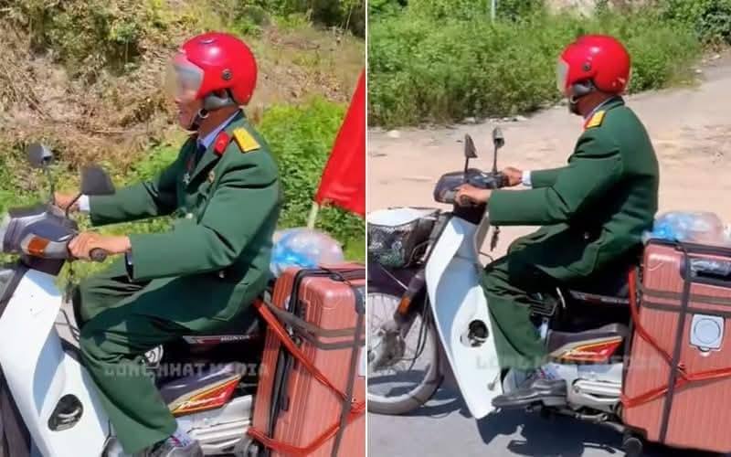 Cựu chiến binh đi xe máy hơn 1.300km vào TP Hồ Chí Minh xem diễu binh: "Tôi đi ngắm hòa bình đất nước".