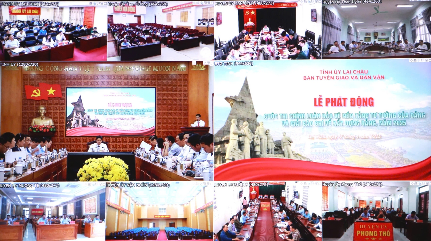Tăng cường tổ chức các hội nghị trực tuyến từ tỉnh đến cơ sở