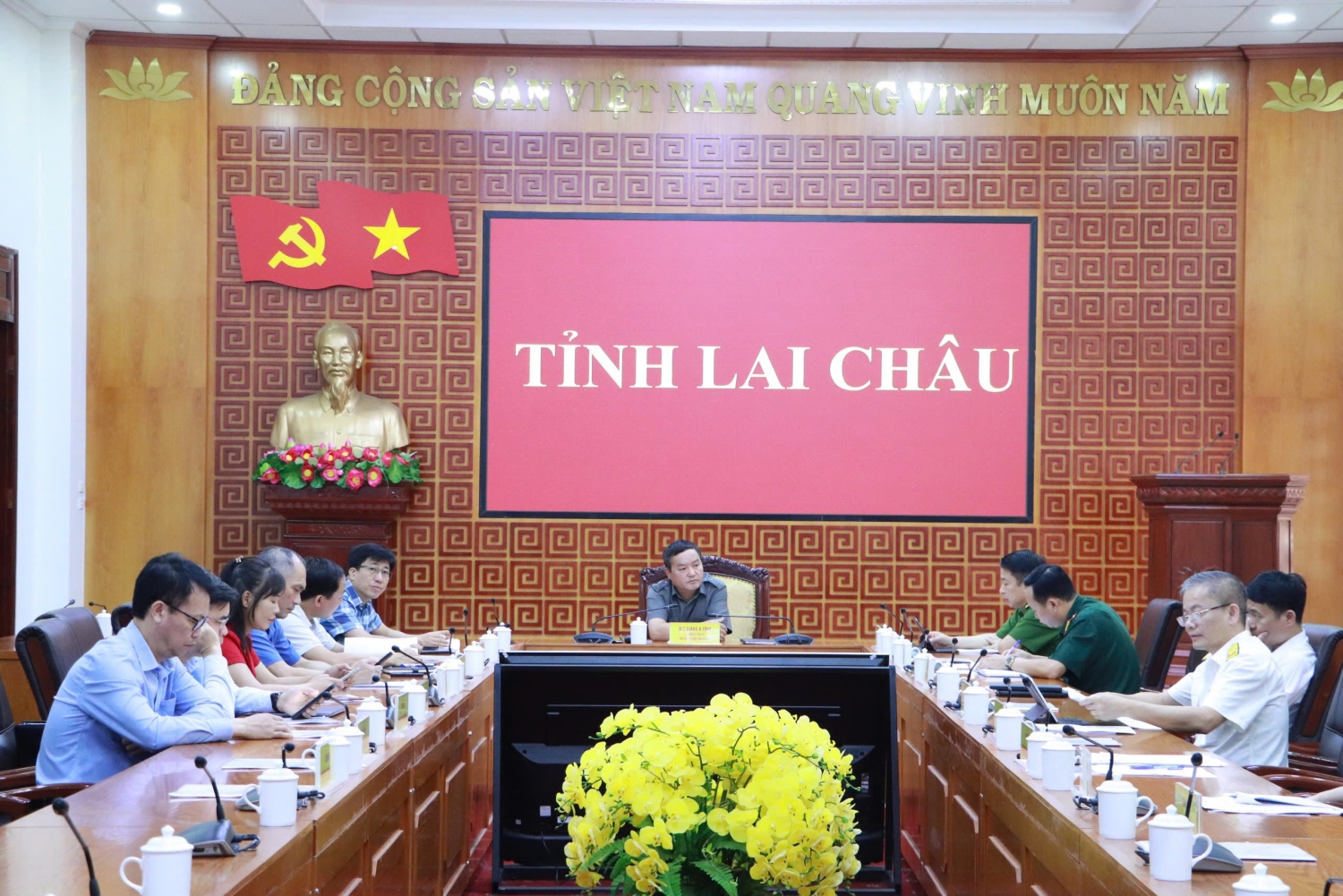 Quang cảnh Hội nghị tại điểm cầu tỉnh
