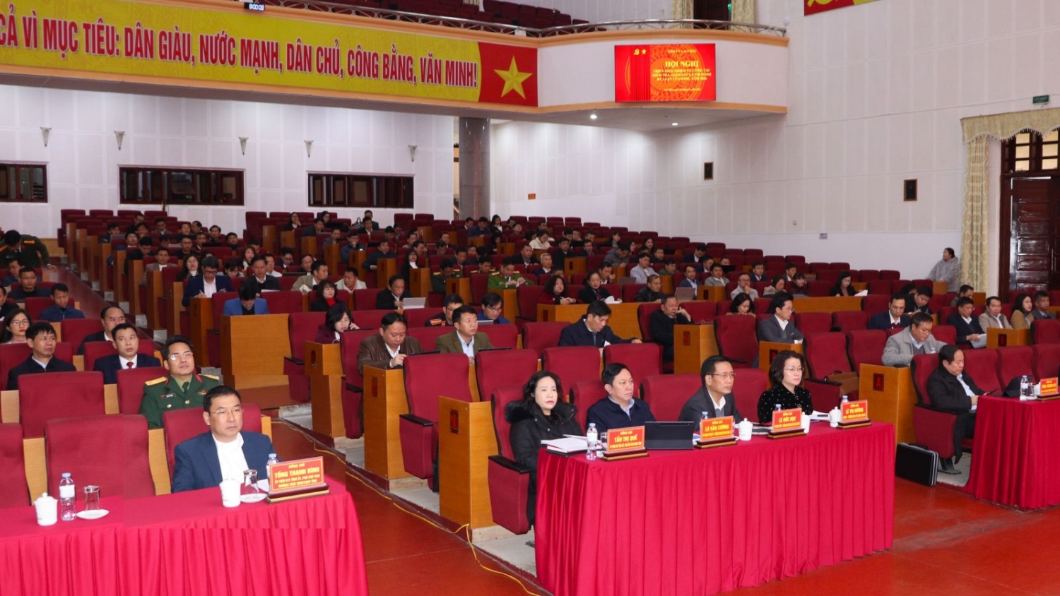 Đại biểu tham dự Hội nghị triển khai nhiệm vụ công tác kiểm tra, giám sát và thi hành kỷ luật Đảng năm 2026