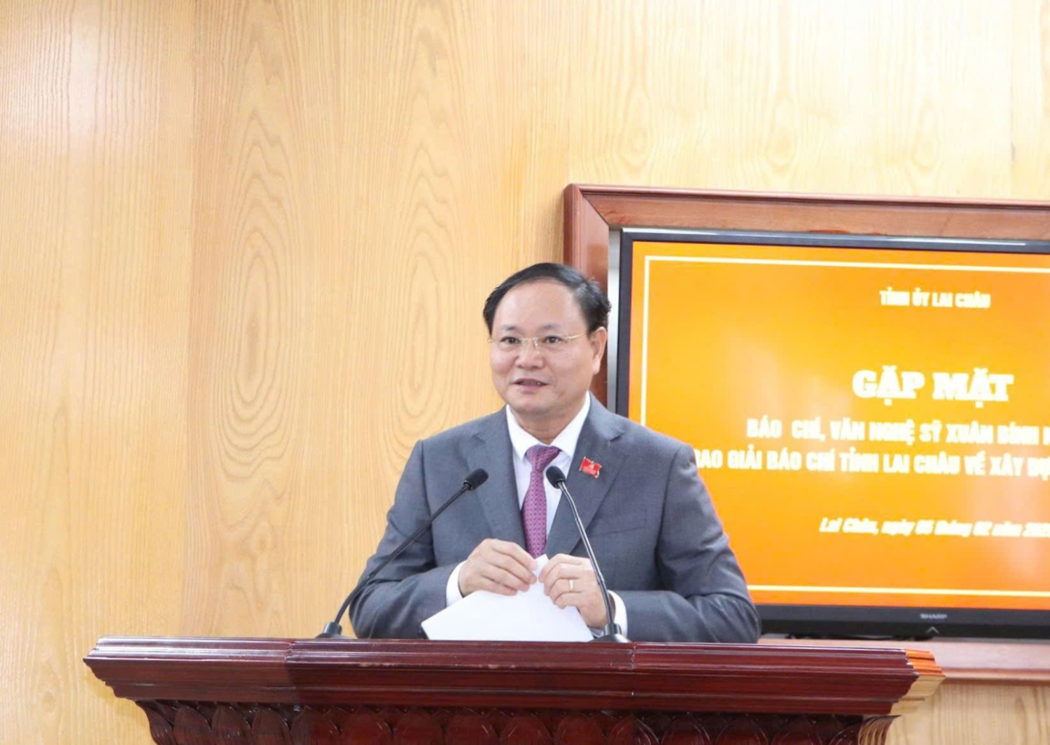 Phát biểu của đồng chí Bí thư Tỉnh ủy, tại buổi gặp mặt báo chí, văn nghệ sĩ Xuân Bính Ngọ 2026