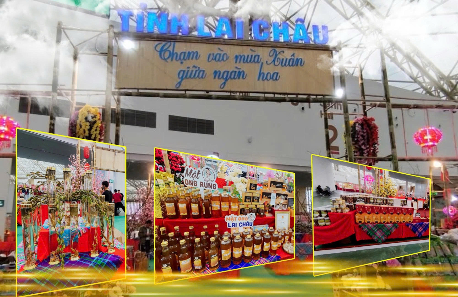 Nhiều sản phẩm OCOP của tỉnh Lai Châu được trưng bày tại Hội chợ đưa sản phẩm tới người tieu dùng nâng cao giá trị sản phẩm hàng hóa của tỉnh