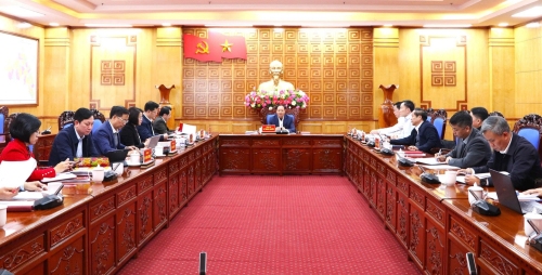 Họp về công tác xây dựng Nghị quyết của Ban Chấp hành Đảng bộ tỉnh về bảo vệ, chăm sóc, nâng cao sức khỏe Nhân dân và chất lượng dân số tỉnh Lai Châu giai đoạn 2026 - 2030