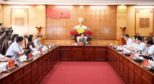 Thường trực Tỉnh ủy làm việc với Đảng ủy Sở Nông nghiệp và Môi trường