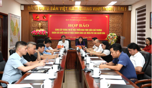 Họp báo thông tin về triển khai thực hiện chủ trương khám sức khỏe định kỳ hoặc hoặc khám sàng lọc miễn phí cho người dân trên địa bàn tỉnh