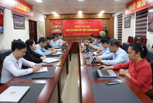 Hội nghị Báo cáo viên cấp tỉnh tháng 6/2026