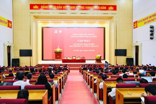 Đồng chí Bí thư Tỉnh uỷ, Chủ tịch HĐND tỉnh Gặp mặt cán bộ quy hoạch diện Ban Thường vụ Tỉnh ủy quản lý