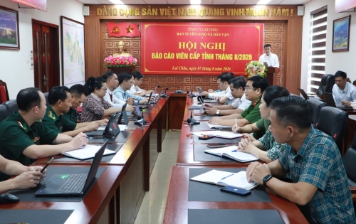 Hội nghị Báo cáo viên cấp tỉnh tháng 8/2026
