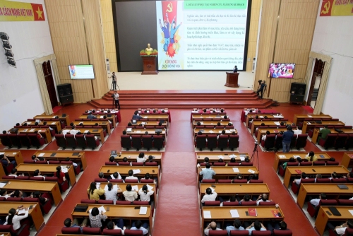 Quang cảnh Hội nghị tại điểm cầu tỉnh
