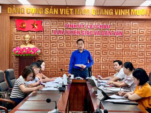 Ban Tổ chức Cuộc thi sáng tác các tác phẩm văn học nghệ thuật viết về Lai Châu thống nhất nhiều nội dung quan trọng