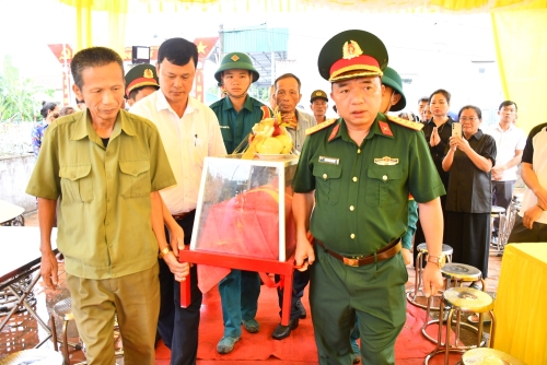 Lai Châu bàn giao hài cốt liệt sĩ Mai Sỹ Yên hy sinh trong kháng chiến chống Pháp
