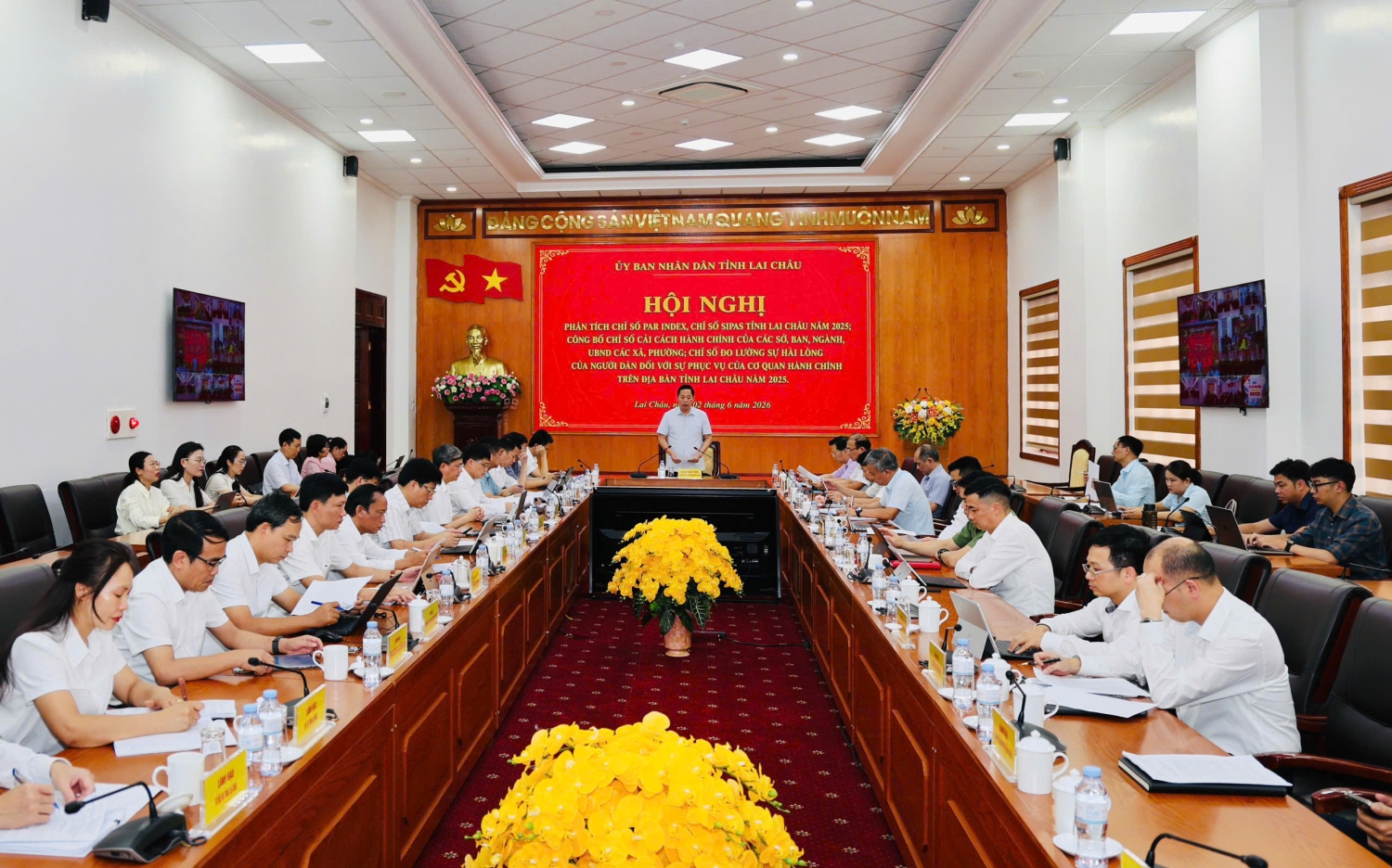 Quang cảnh Hội nghị tại điểm cầu tỉnh