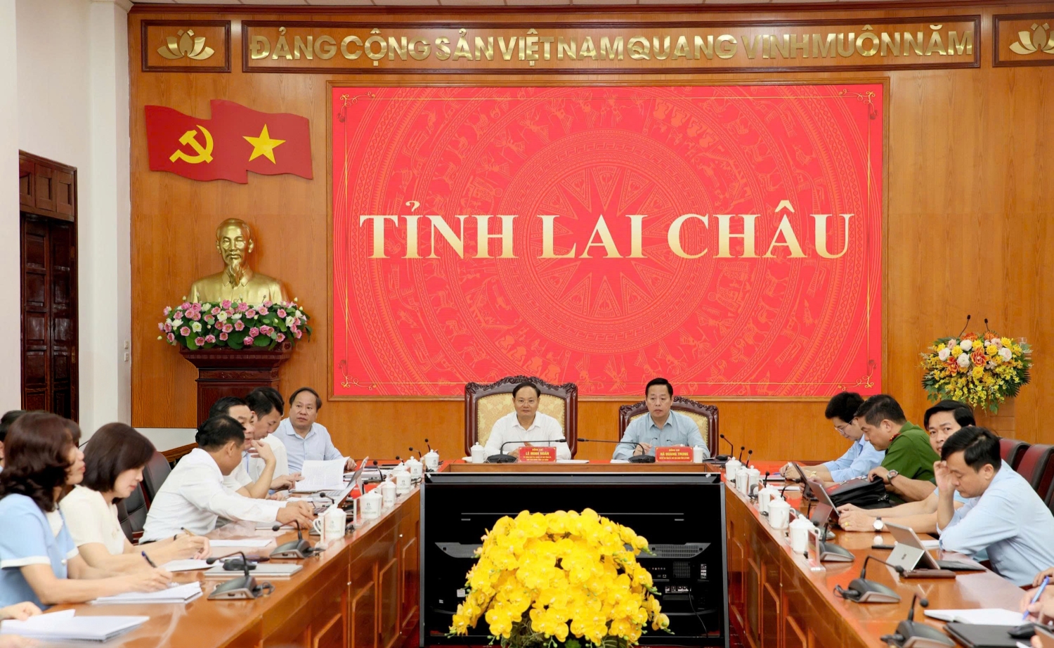 Quang cảnh Hội nghị tại điểm cầu tỉnh